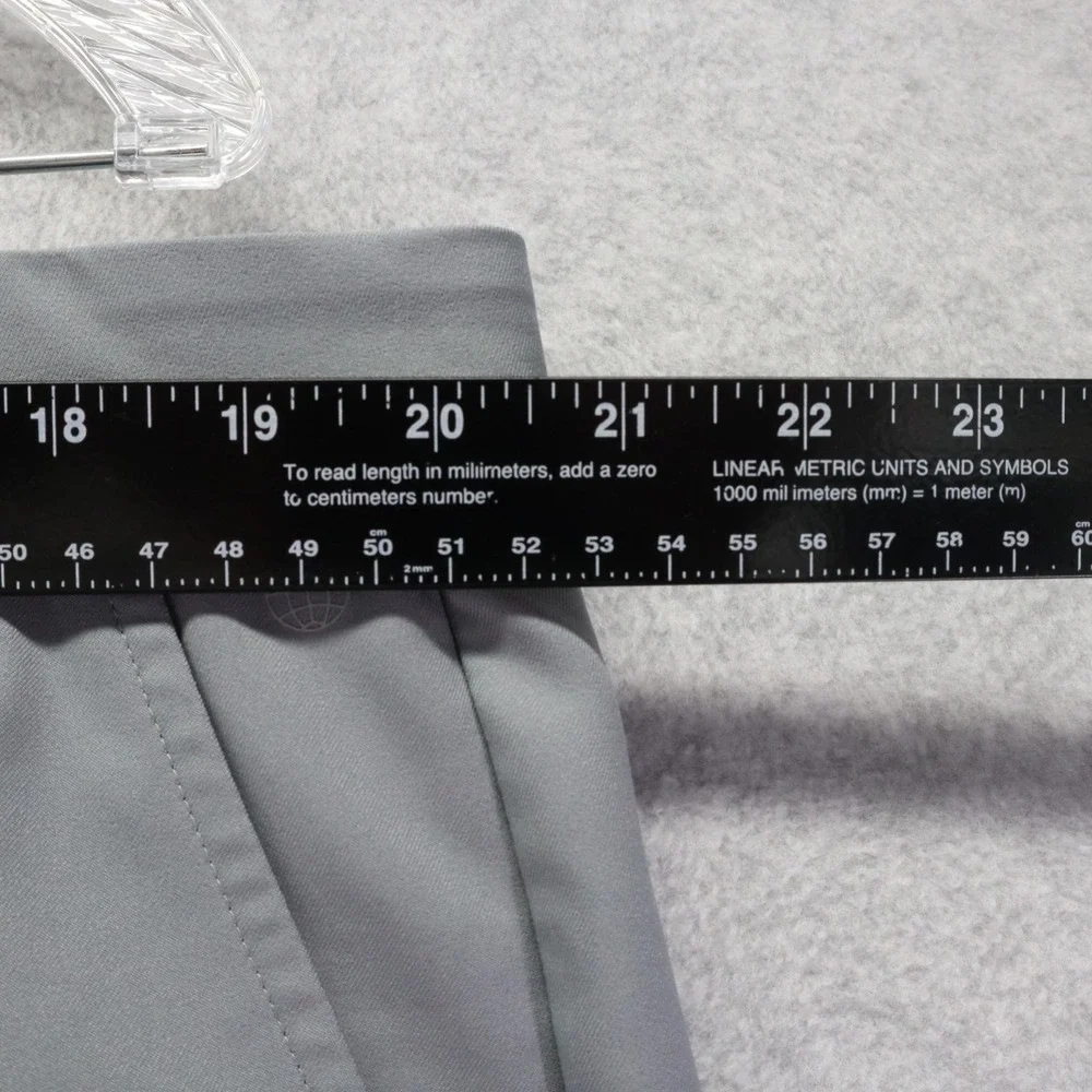 Adidas Pants Mens 42x32 Performance Golf Chino Slacks Flat Front‎ Gray